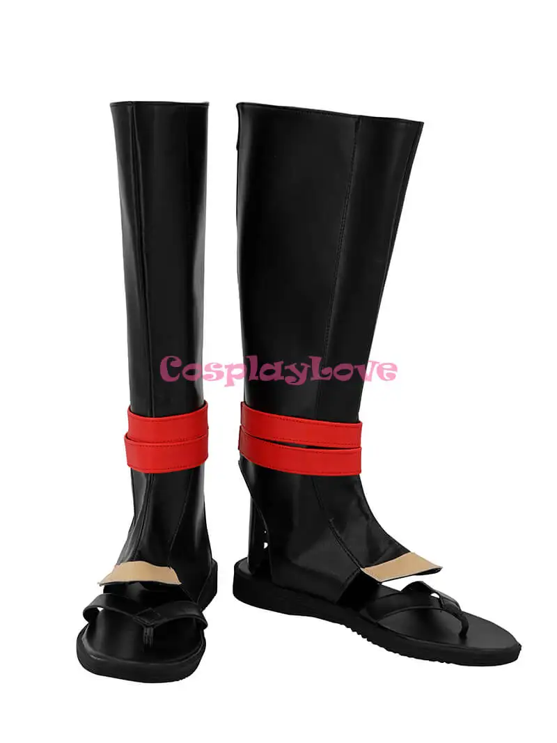 

CosplayLove Fate Grand Order FGO Senji Muramasa Cosplay Shoes Black Long Boots Leather Custom Made