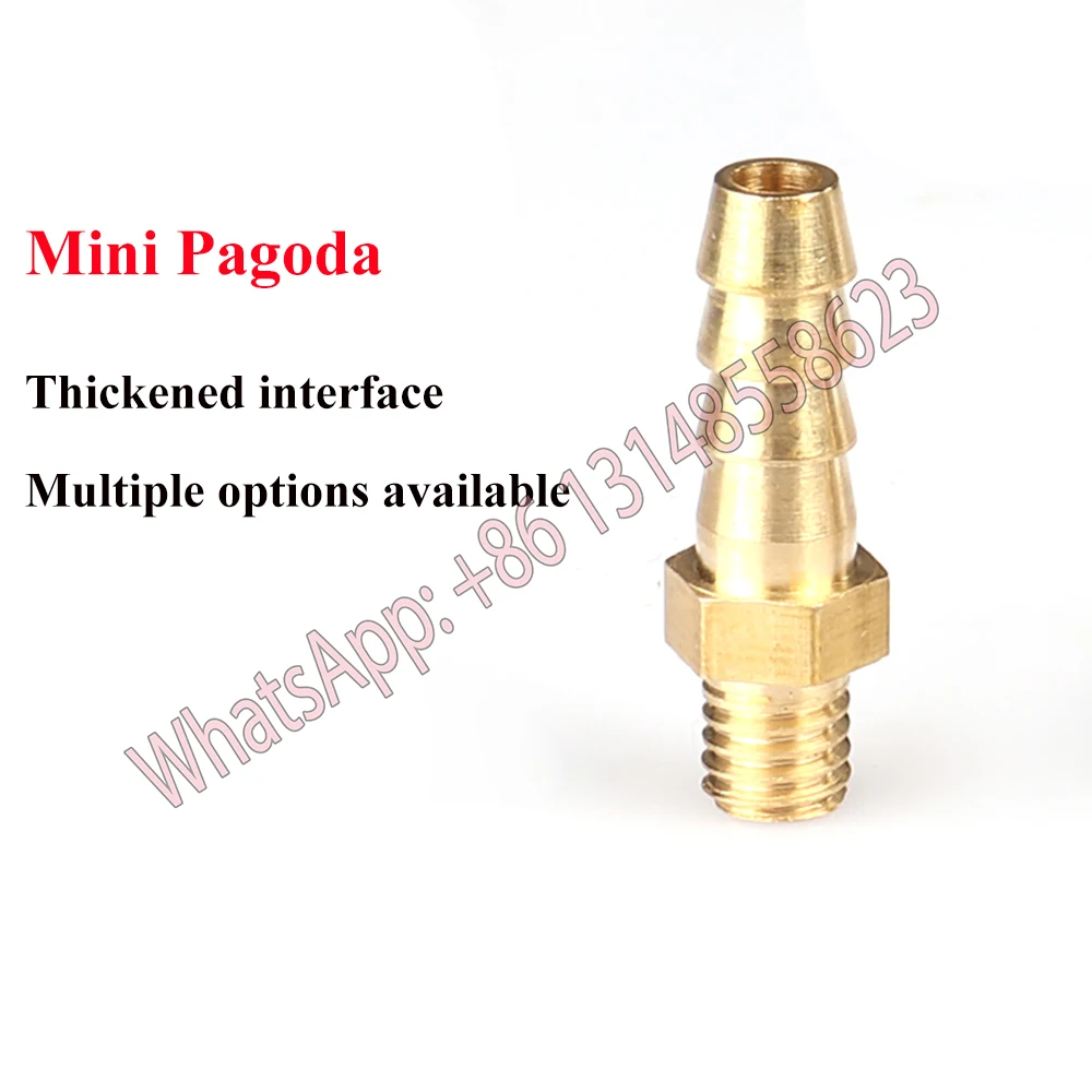 5PCS 2.5mm 3mm 4mm 5mm 6mm 8mm 10mm OD Hose Barb M3 M4 M5 M6 M8 Metric Male Thread Brass Pipe Fitting Coupler Connector Ada 4