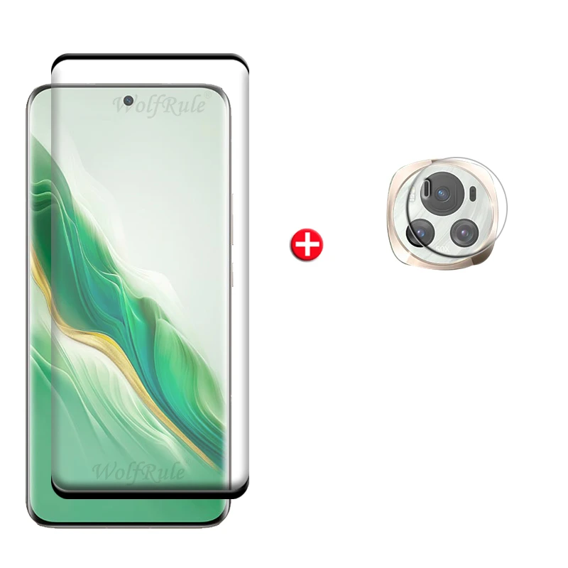 واقي شاشة منحني بالكامل لـ Honor Magic 6 Pro ، زجا...