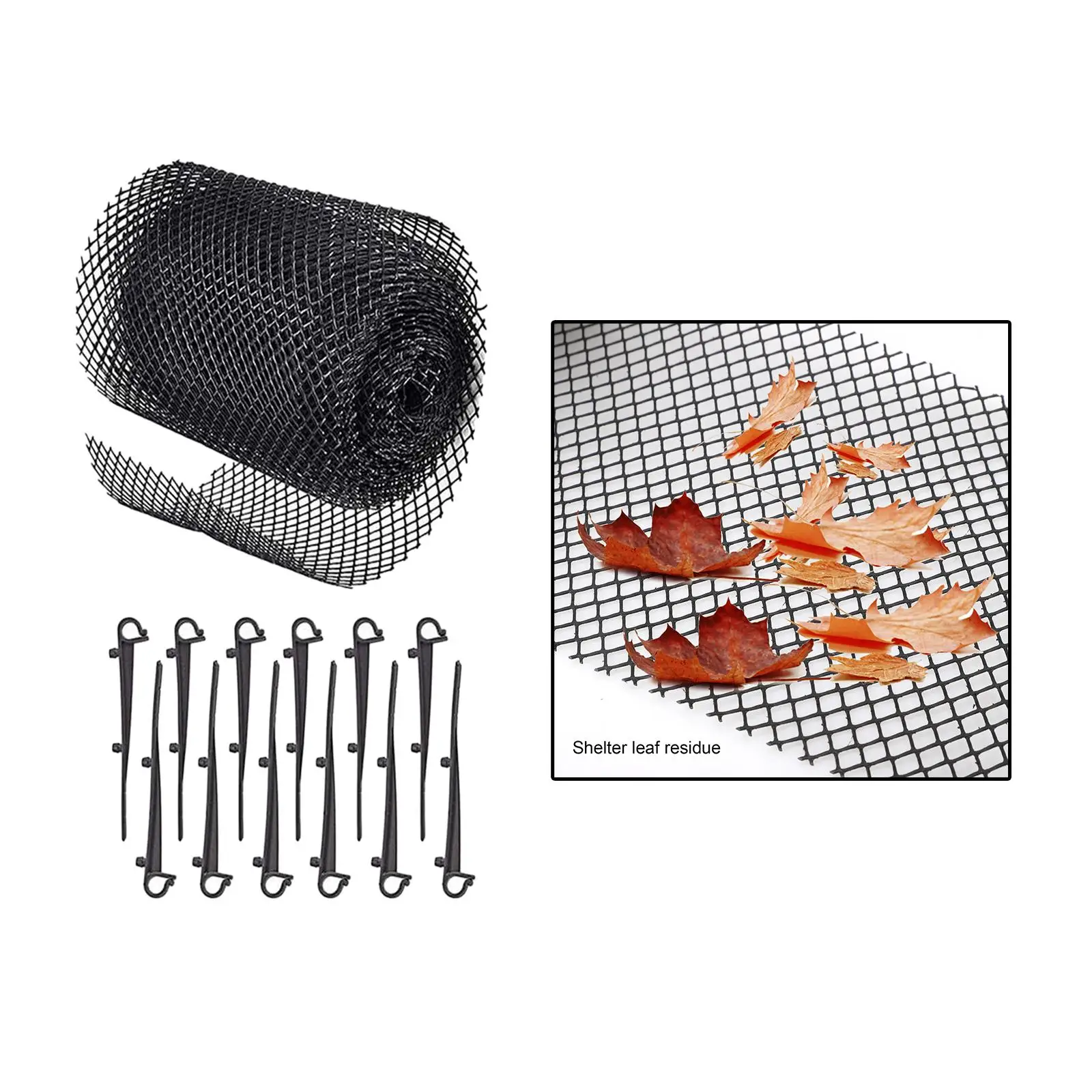 Leaf Guard Mesh Garbage 6M รางน้ําป้องกันหน้าจอสําหรับ Park Outdoor 1