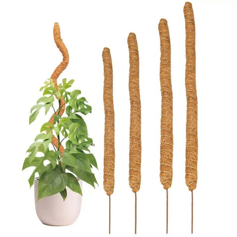 Wholesale Bendable Coco Coir Moss Pole Plant Cage Climbing Pole Plant