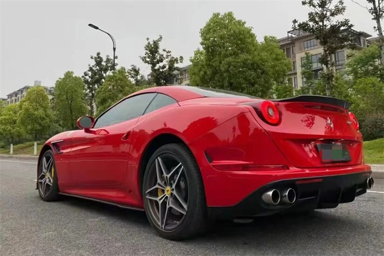 For Ferrari California T 2015-No REAL Carbon Fiber Rear Diffuser Bumper Kit Spoiler Lip Splitters High Quality Car Accessories - - Racext 21
