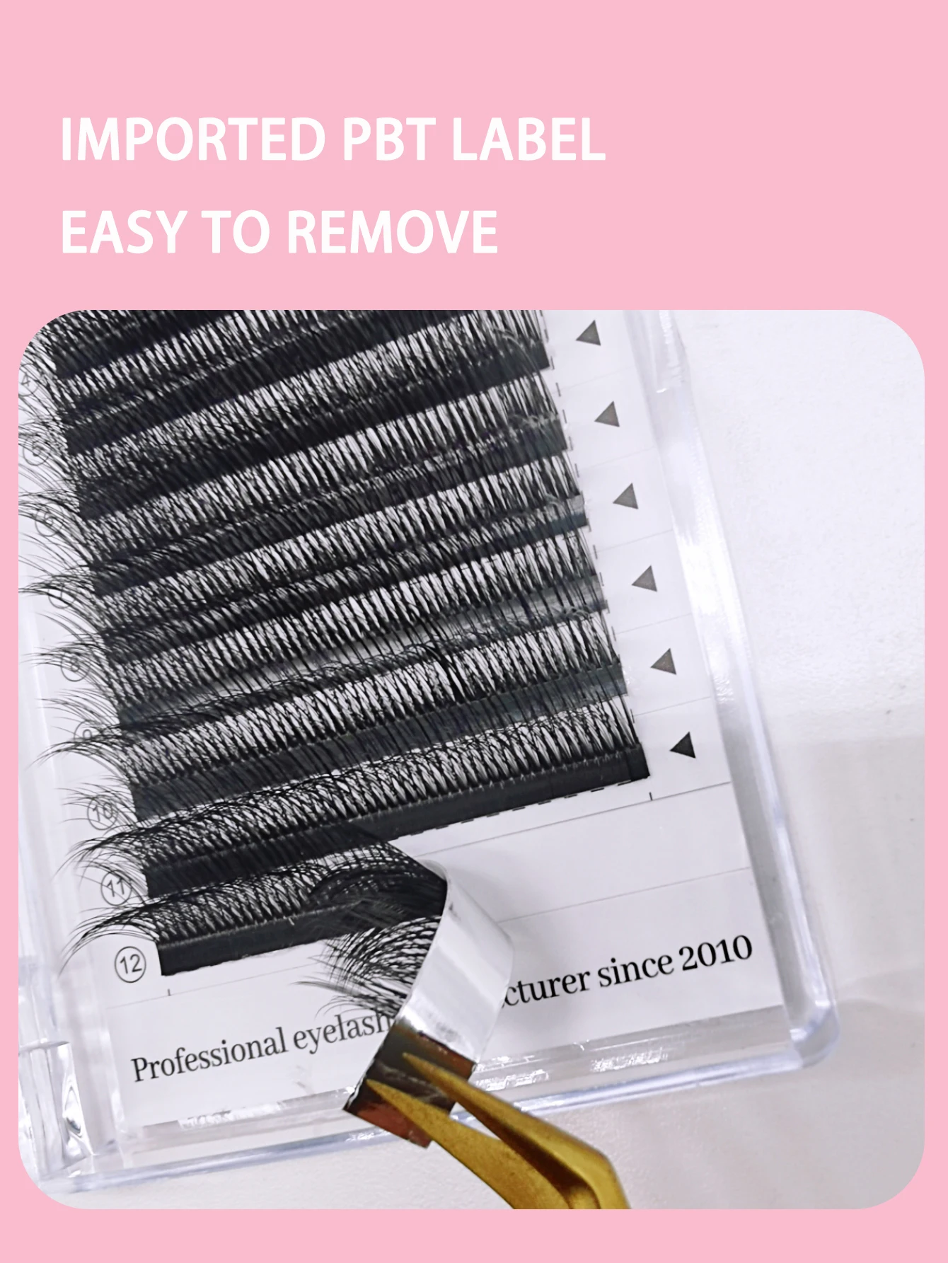 5D Wilde Falsche Wimpern Mehrschichtige Nerz Wimpernverlängerung LB LC LJ Curl Hochwertige Wimpern Vorgefertigte Fächer Einzelwimpern – Detail 10