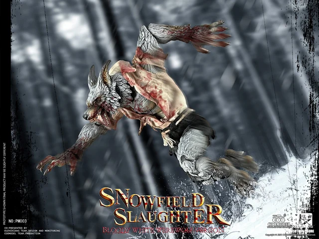 COOMODEL-Figurines X vissées ZHIXIANG 1/12 Snowfield Monster, loup