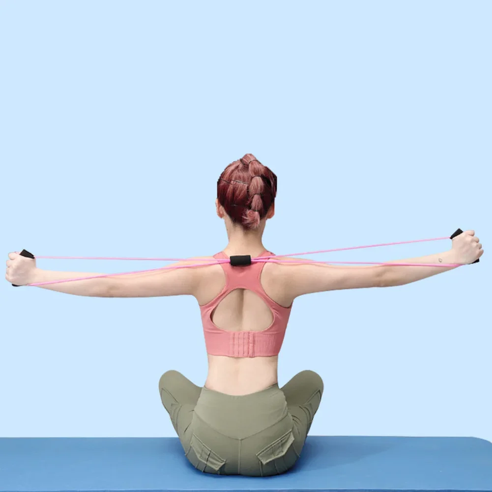 Yoga Resistance Exercise Bands Gym Fitness Equipment Pull Rope 8 Word Chest Expander Elastic Muscle Training Tubing Tension Rope resistance bands pull up assistance bands chest expander resistance band fitness tension rope resistance strap yoga stretch strap suspension training strap