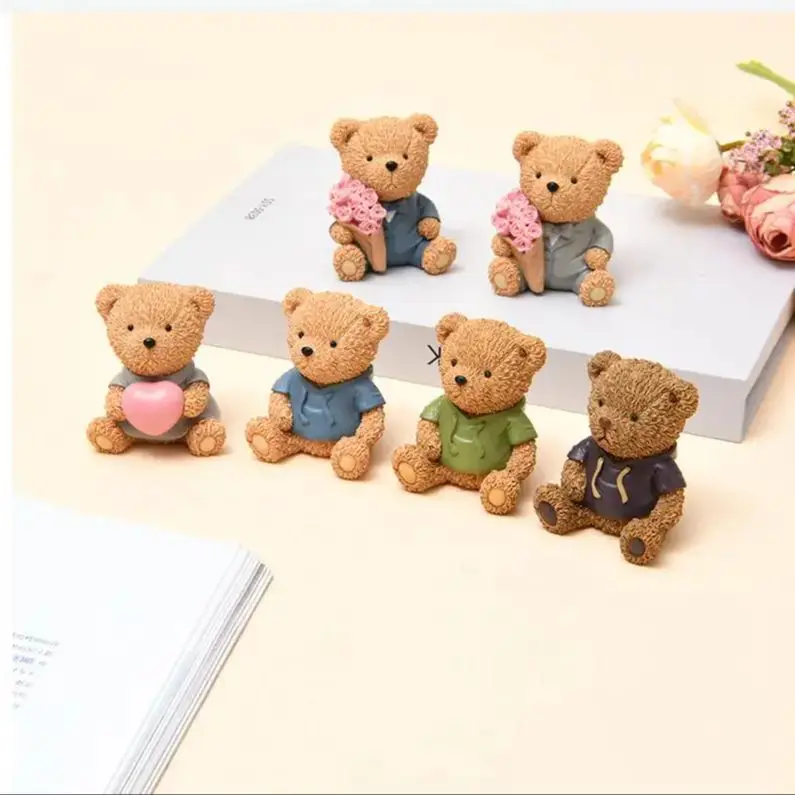 3D Cute Bear Scented Candle Mold Bear Resin Soap Mold for Candles Home Decoration Silicone for Resin Teddy bear candle mold