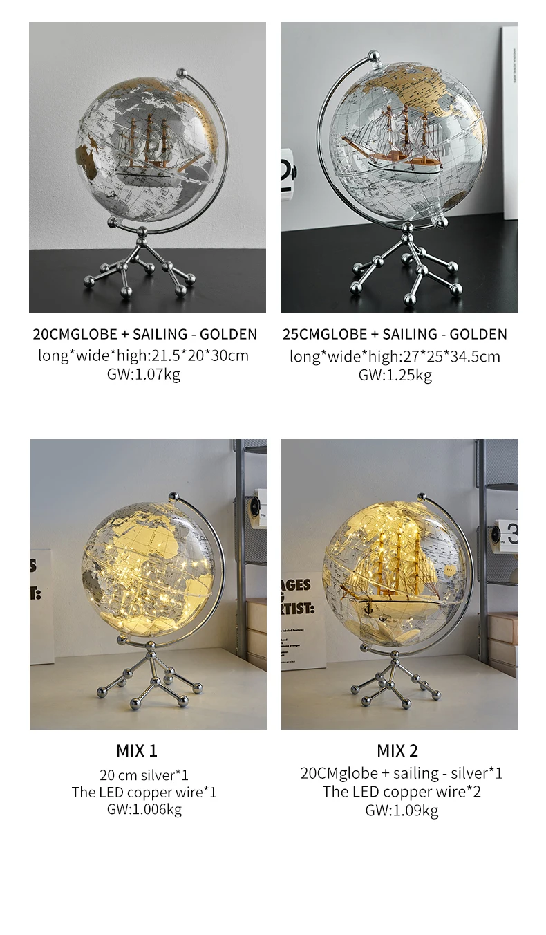 Light Luxury Transparent Globe
