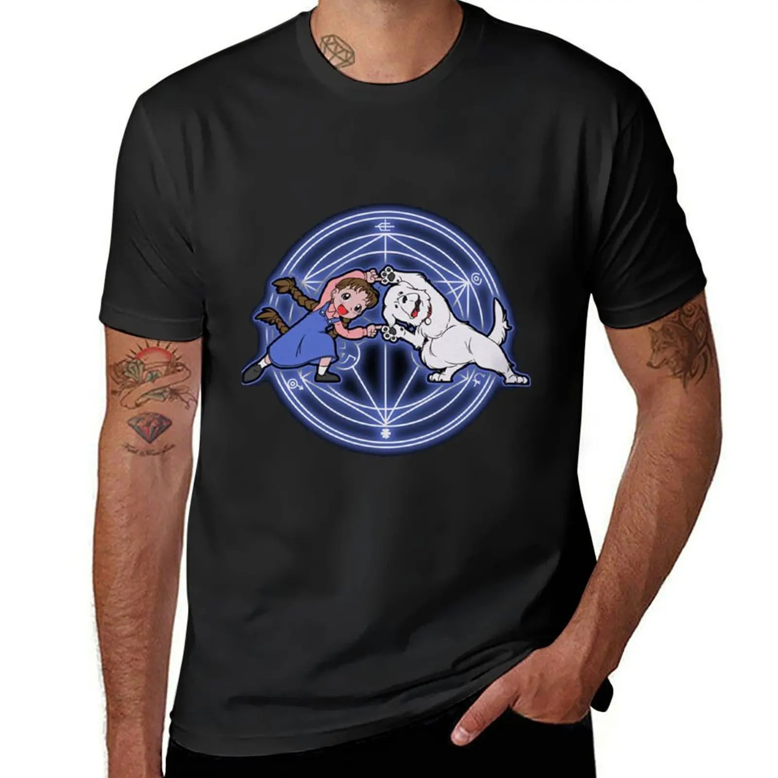 Nina And Dog Fusion Shirt T-Shirt customs heavyweights anime clothes aesthetic clothes men clothings