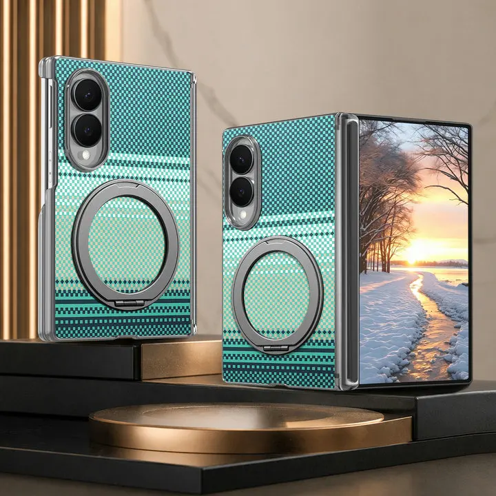 Luxury Ring Magnet Back Cover with Wide Stand – Premium Case