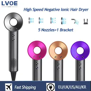 Sèche-cheveux sans fil à charge et insertion d'ions négatifs, haute  puissance, lumière bleue, utilisation domestique et de voyage, 500W,  nouveau - AliExpress