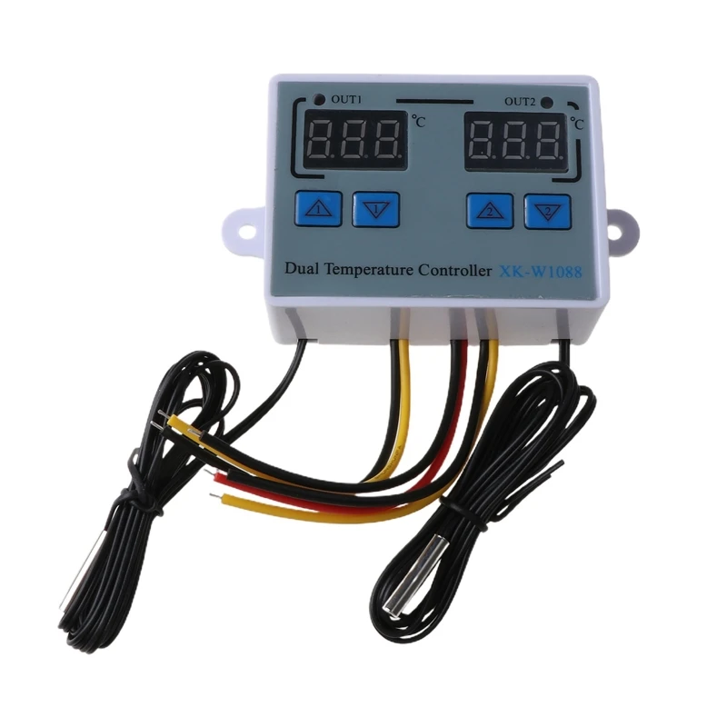 New Dual Thermostat for Incubator 10A Digital Heating Cooling Temperature  Controller for Industrial Chiller/Steamer