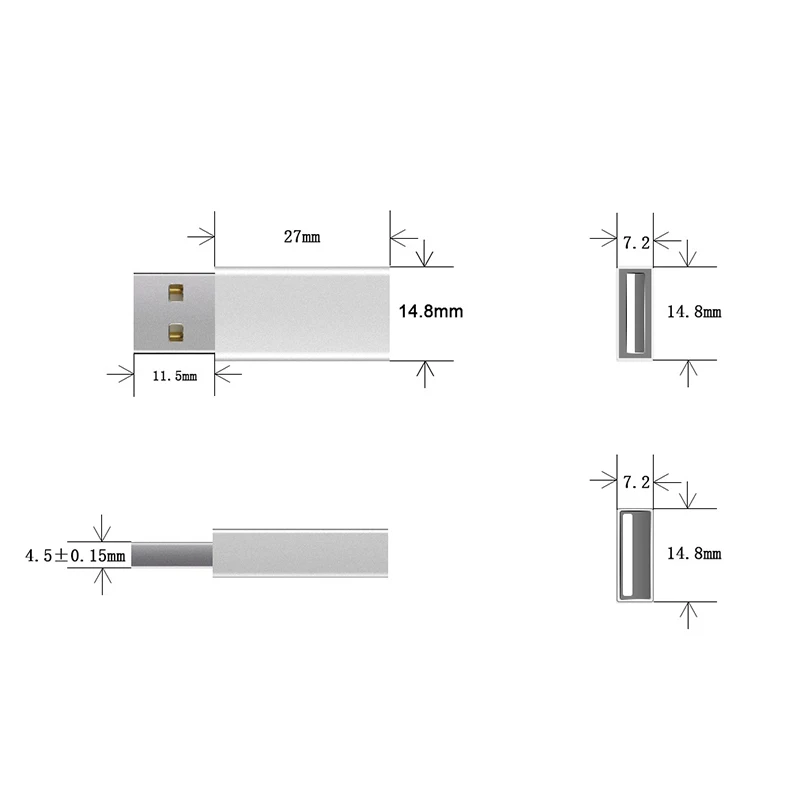 USB 데이터 차단기, 안드로이드 IOS 윈도우 블랙베리 시스템, 데이터 보안 보호 지지대, 최대 12V, 3A 충전 지원, 드롭십
