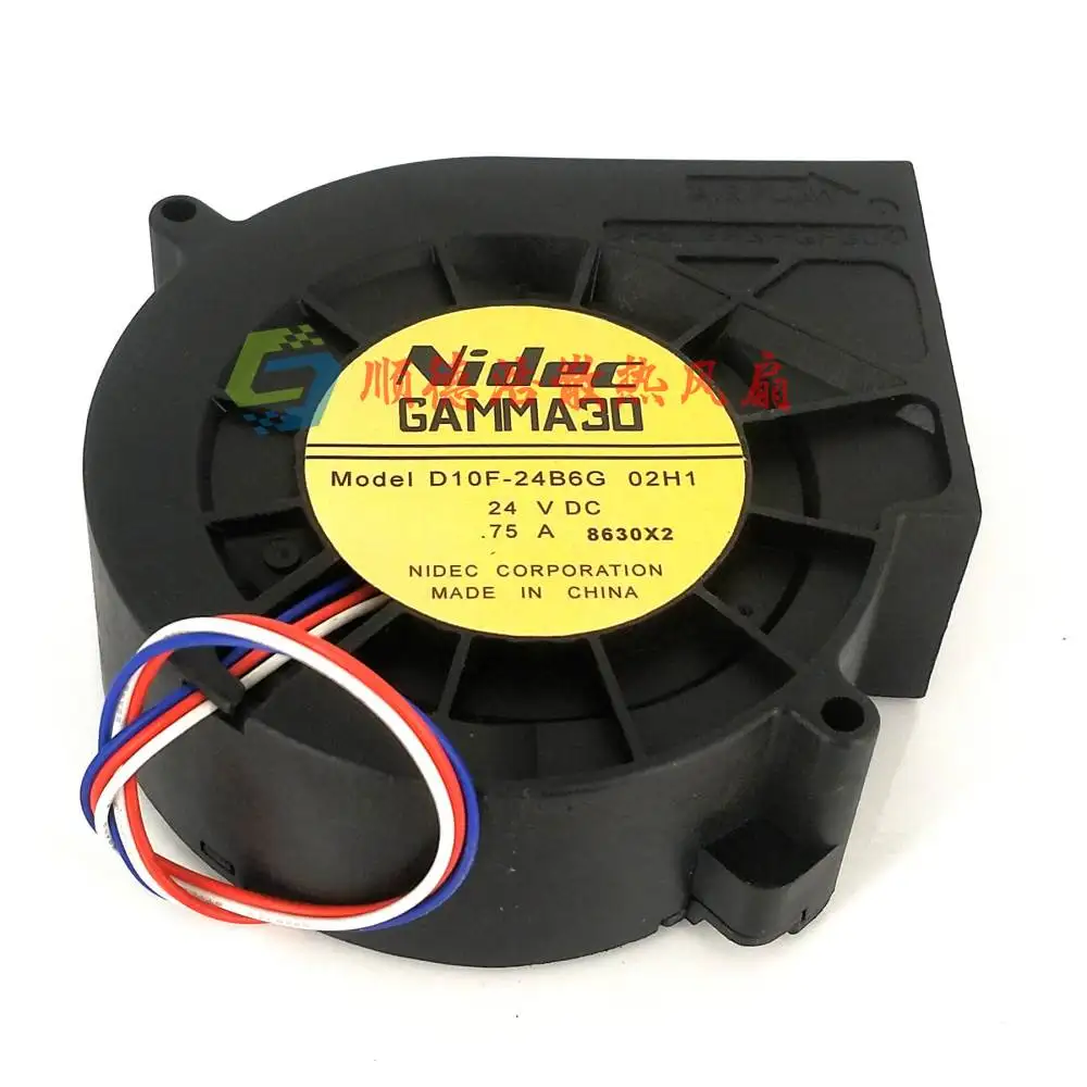 Original Gamma30 D10f-24b6g 02h1 24v 0.75a 9733 9cm 3-fio Centrífuga Turbo Ventilador Ventilador de Refrigeração - Imagem 2
