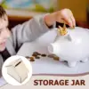 5 Pcs Wooden Children Doodle Piggy Bank Unfinished Coin Banks DIY Saving Craft House Shape Change Container 4