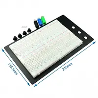 SYB 120 400 500 830 840 1660 MB102 GL-12 Points Solderless PCB Breadboard Mini Universal Test Protoboard DIY Bread Board - Image 3