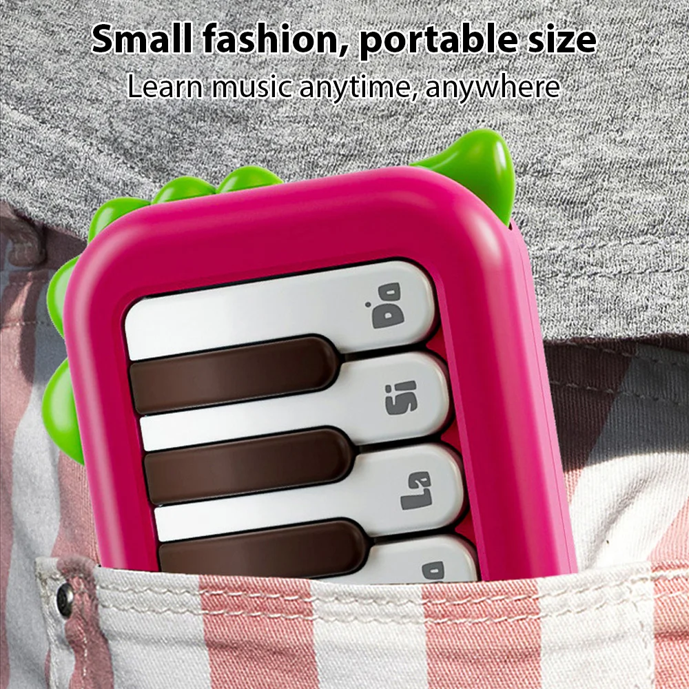 15 Key Pocket Piano Mini Electronic Piano One Click Switching Between 3 Different Tones Illuminated Keys Keyboard