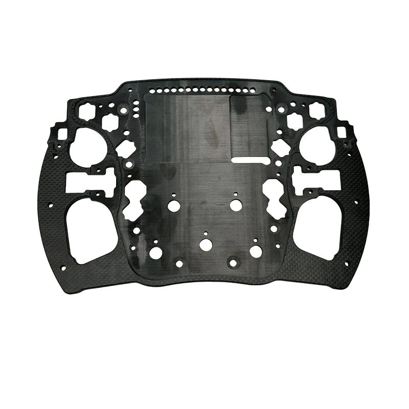 High Strength Pure carbon fiber steering wheel parts CNC Cutting Simracing Carbon Wheel Plate