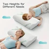 60X40/50x30CM Bamboo Fiber Pillow Slow Rebound Health Care Memory Foam Pillow Wave Pillow Orthopedic Pillows Support NeckRelief 1