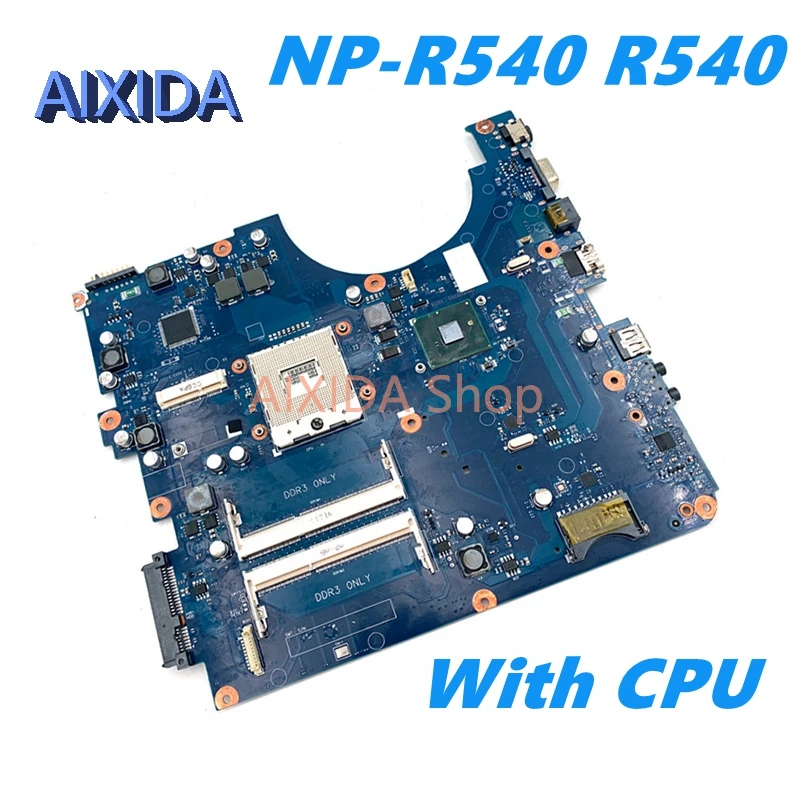 

AIXIDA BA41-01219A BA92-06381B BA92-06381A BREMEN-C Mainboard For samsung NP-R540 R540 Laptop Motherboard HM55 DDR3 full tested