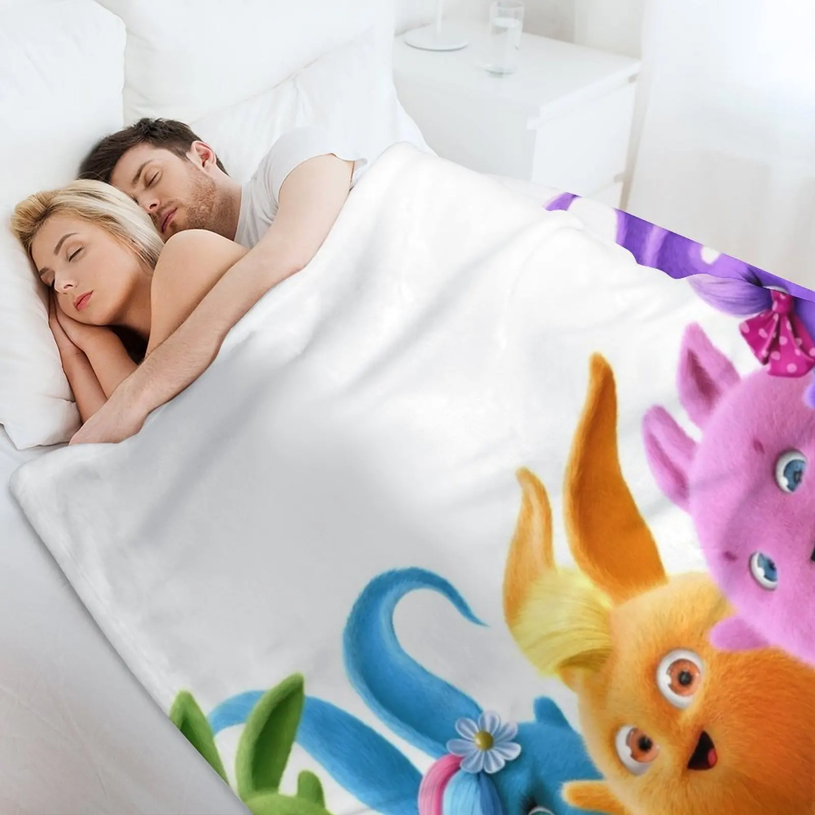 Sunny Bunnies - All Hold Paws! Throw Blanket christmas decoration Fashion Sofas anime Blankets 4