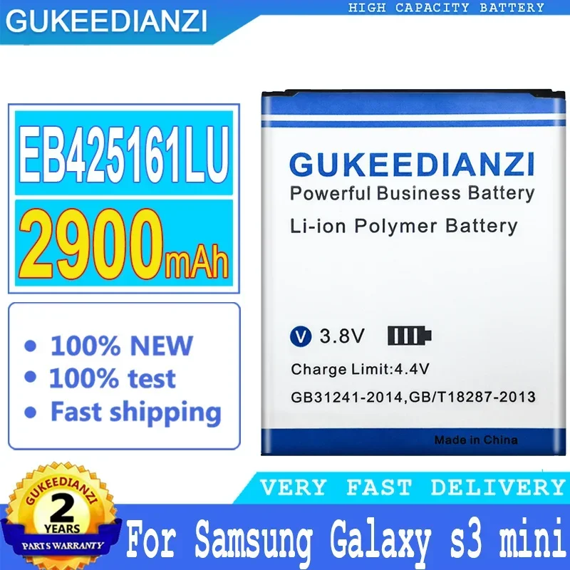 Gukeedianzi Batteria Di Ricambio Eb425161Lu 2900Mah Per Samsung Galaxy S3 Mini I8190 I699 Ace 2 I8160 S7562 S7562I S3Mini Ace2