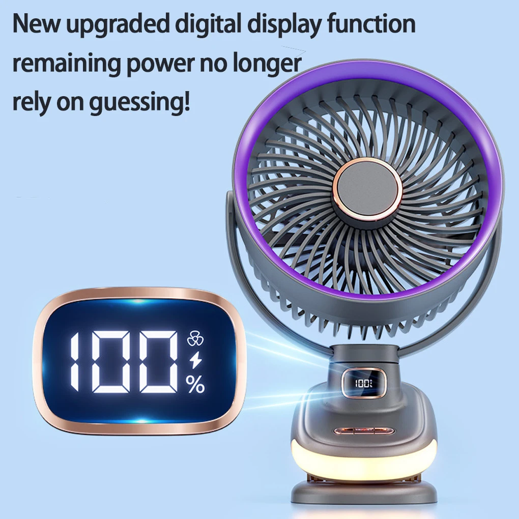 Portable Mini Hand Clip Fan USB Quiet Desktop Electric Fan Five Levels Of Freely Adjustable Wind Silencing Ventilador Air Coole