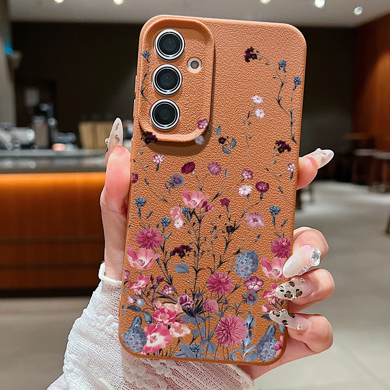 Elegant Purple Flower Phone Case - Artistic Floral Design Cover