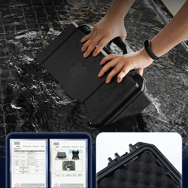 10/15/24 Grid ABS Waterproof Watch Storage Box Shockproof Safety Watch Box Storage Safety Tool