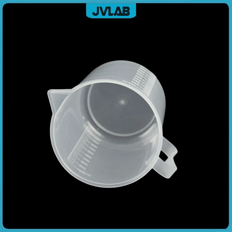 2000mL Capacity Clear Plastic Graduated Laboratory Measuring cup PP measuring cylinder With handle kitchen baking tools