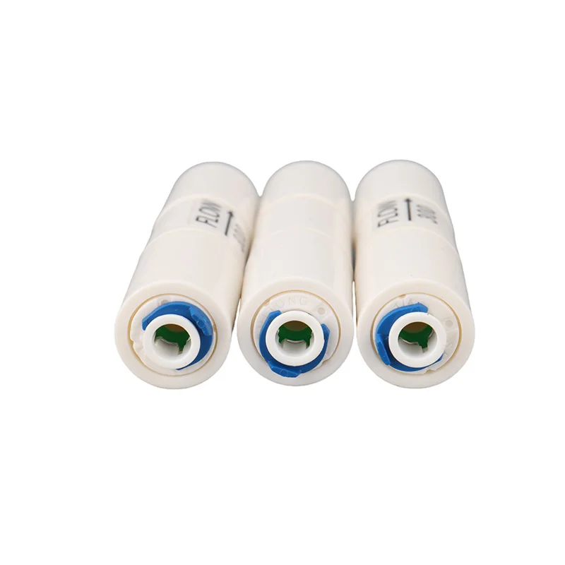 Pipe Fitting 300CC 450CC 800CC 1500CC RO Water System Waste Water Flow Regulater Restrictor 1/4" OD Hose Reverse Osmosis Quick