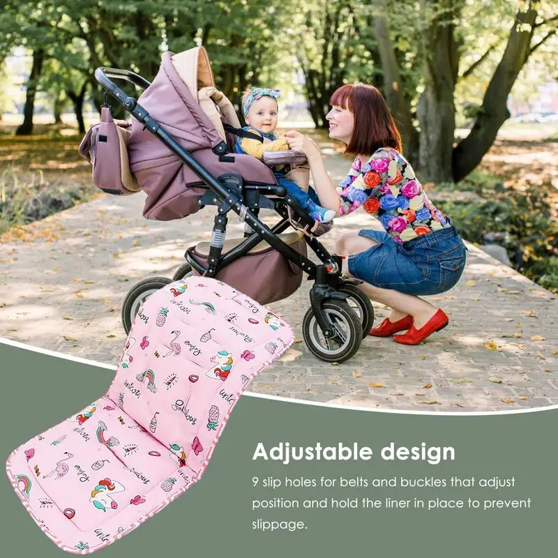 Toddler Pushchair Seat Liners Cooling Pad Pram Cushion Reversible Stroller Cooling Pad For Strollers And High Chairs