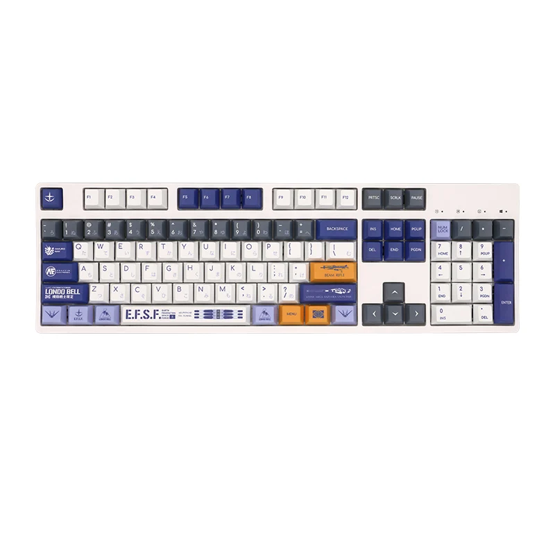 Oi-ge Gundam Tema Estilo Pbt Key Cap Perfil Cereja para Interruptor mx Teclado Mecânico Jogo Faça Você Mesmo Presentes Personalizados Conjunto de 136 Chaves - Imagem 4
