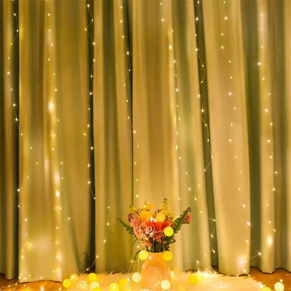 Description Picture 6 of itemUSB String Lights Holiday Wedding Fairy Light Garland Lights for Bedroom 3/4/6M Remote Control Curtain LED Christmas Decoration