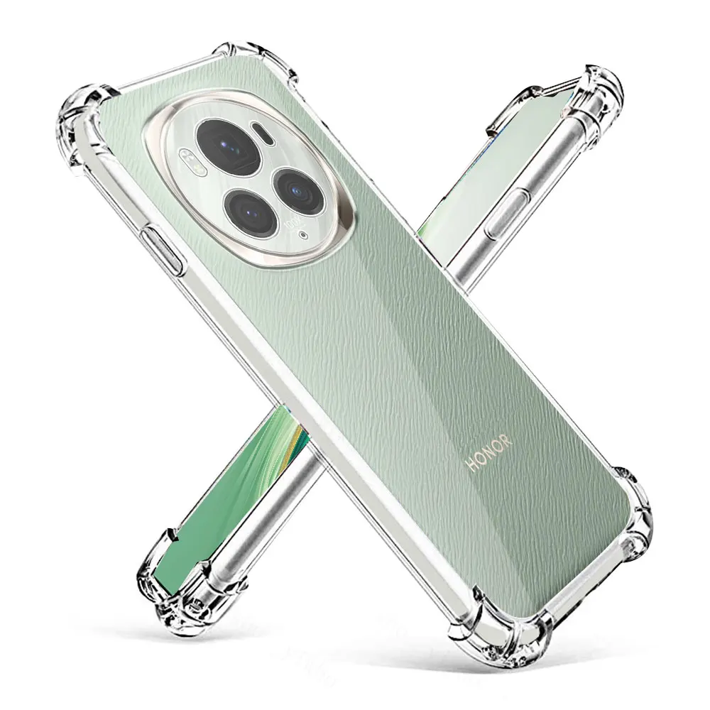 Clear Shockproof Silicone Case - Soft Protective Cover for For Honor Magic6 Pro