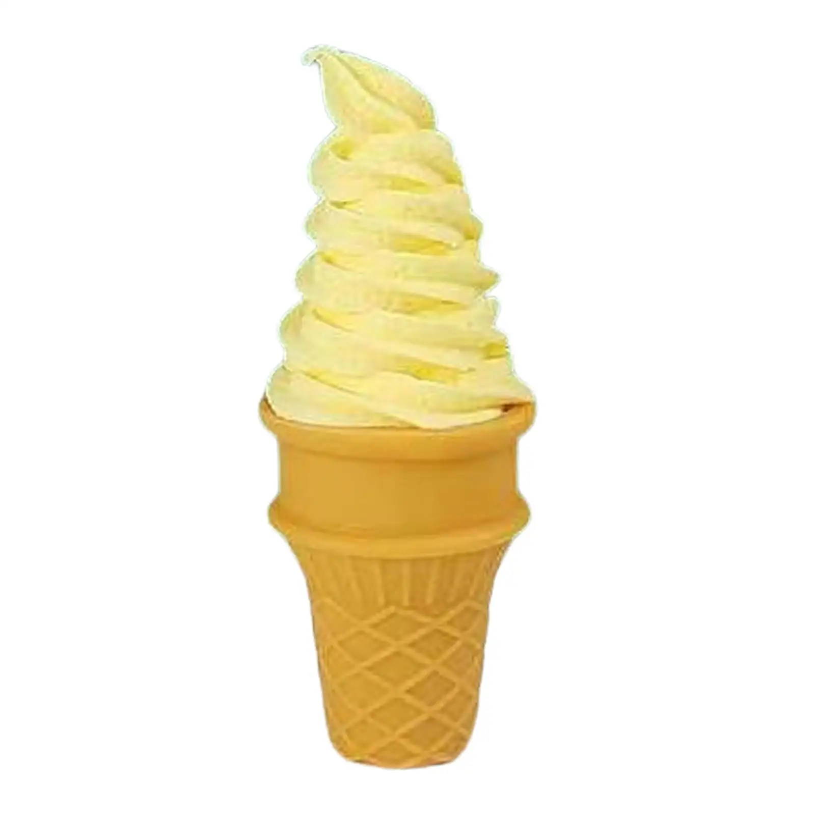Ice Cream Cone for Display, Pretend Food Item, Cake Decoration Model for Desktop Use