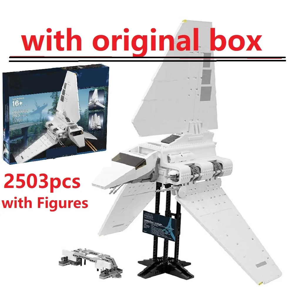 

With Original Box 2503 pcs Star The Imperial Shuttle Model Building Blocks Toys For Children Compatible with 10212 Gift For Boy