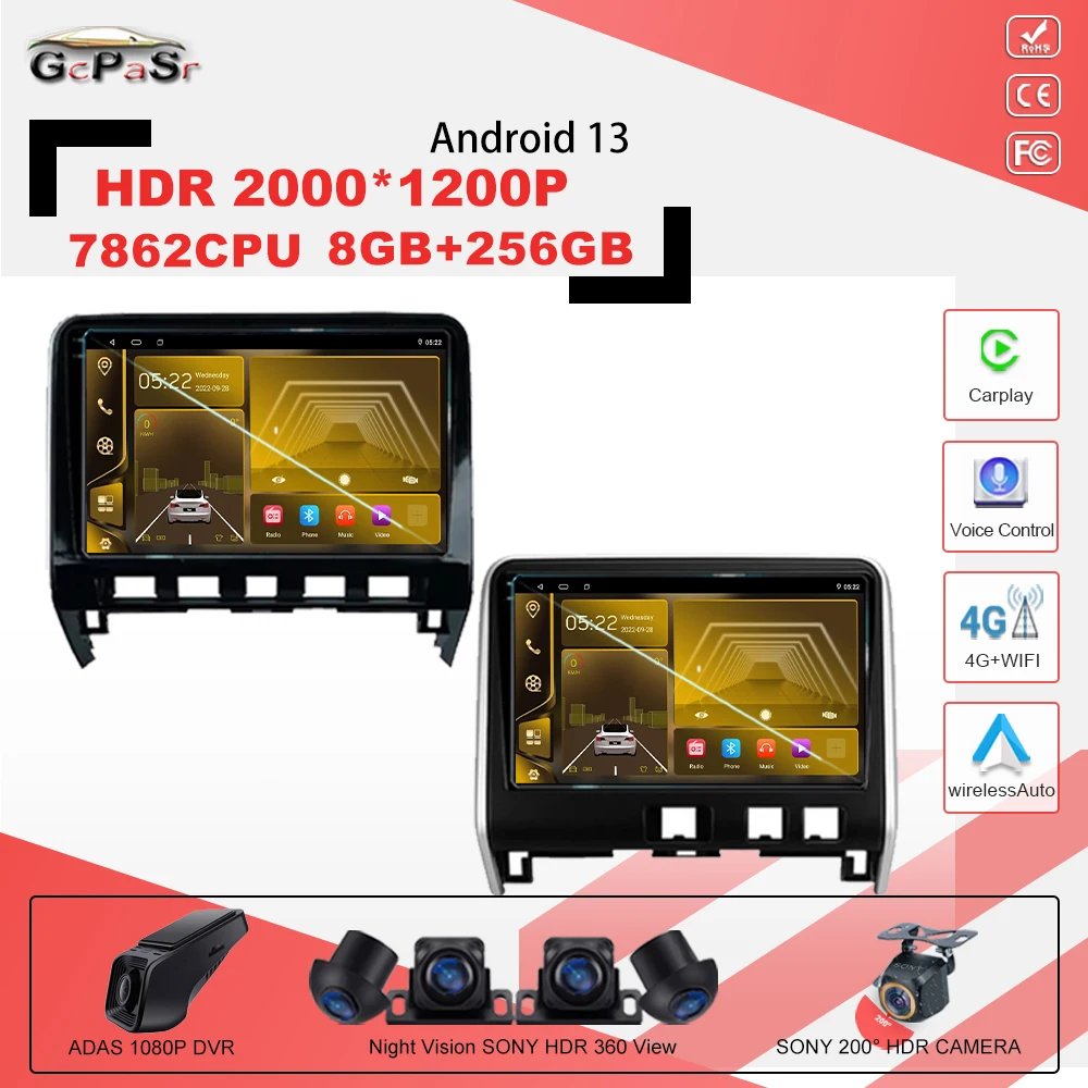 

Android 13 7862CPU For Nissan Serena 5 V C27 2016 -2021 Right hand driver Car Radio Multimedia Video Player Navigation GPS IPS