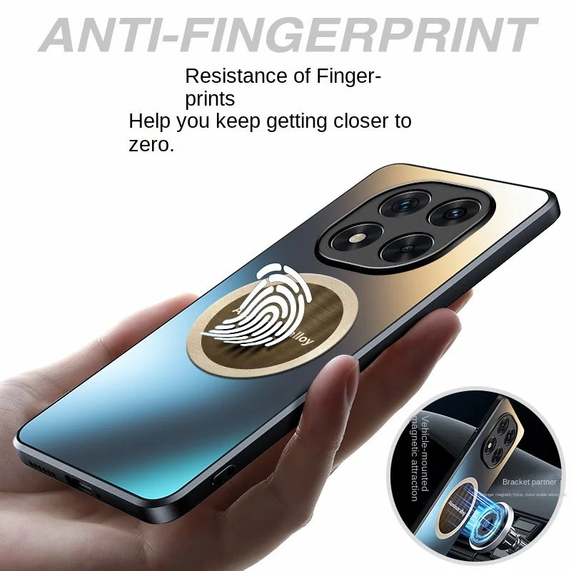 Sleek Matte Magnetic Hard Protective Phone Case - Full Cover Shell