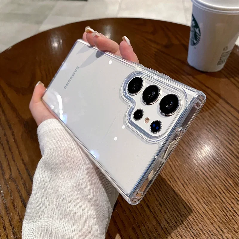 Luxury Clear Shockproof Transparent Phone Case Cover