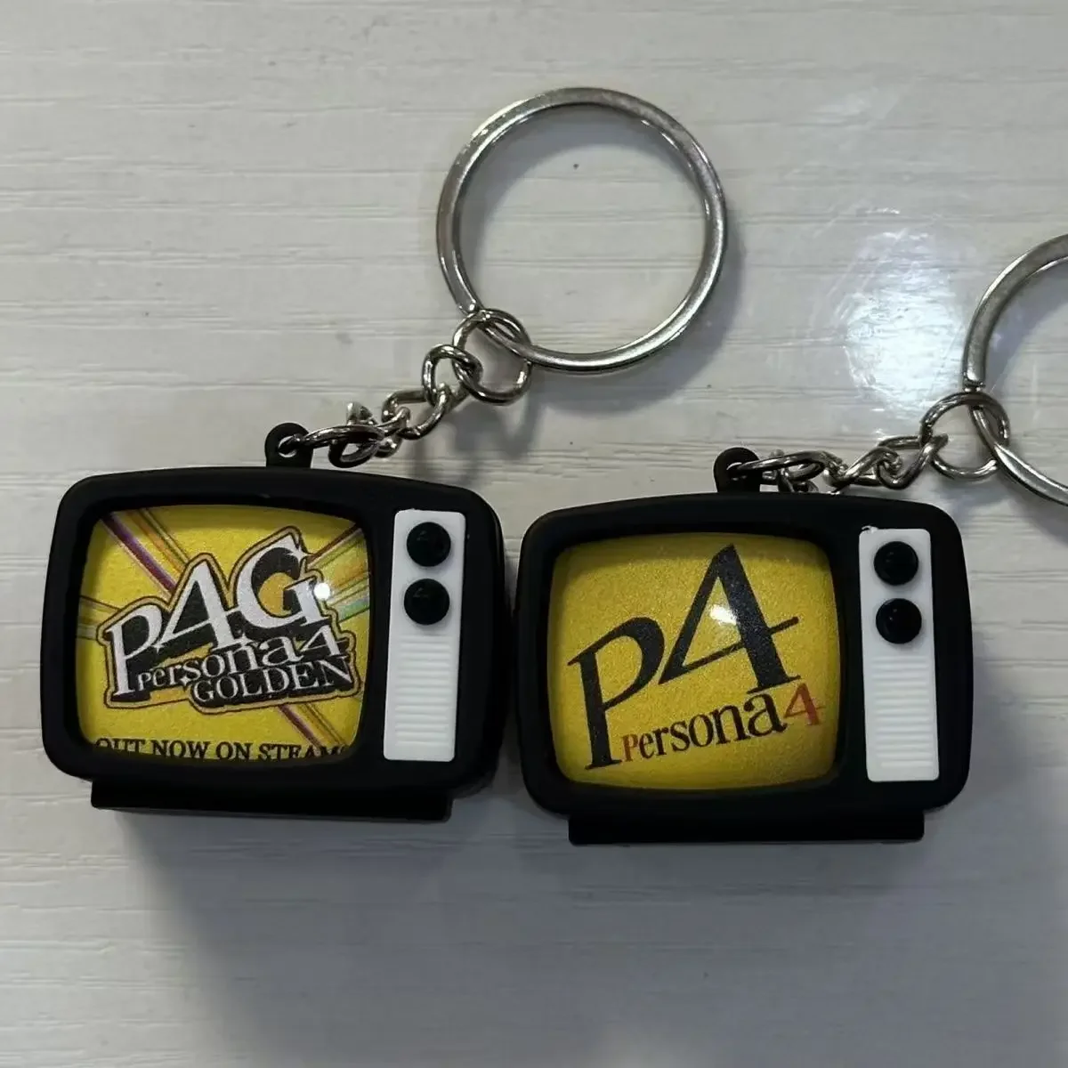 Persona P4 Figures Mini TV Keychain Key Chain For Birthday Gift
