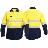 Men's Hi Vis Cotton Work Shirt