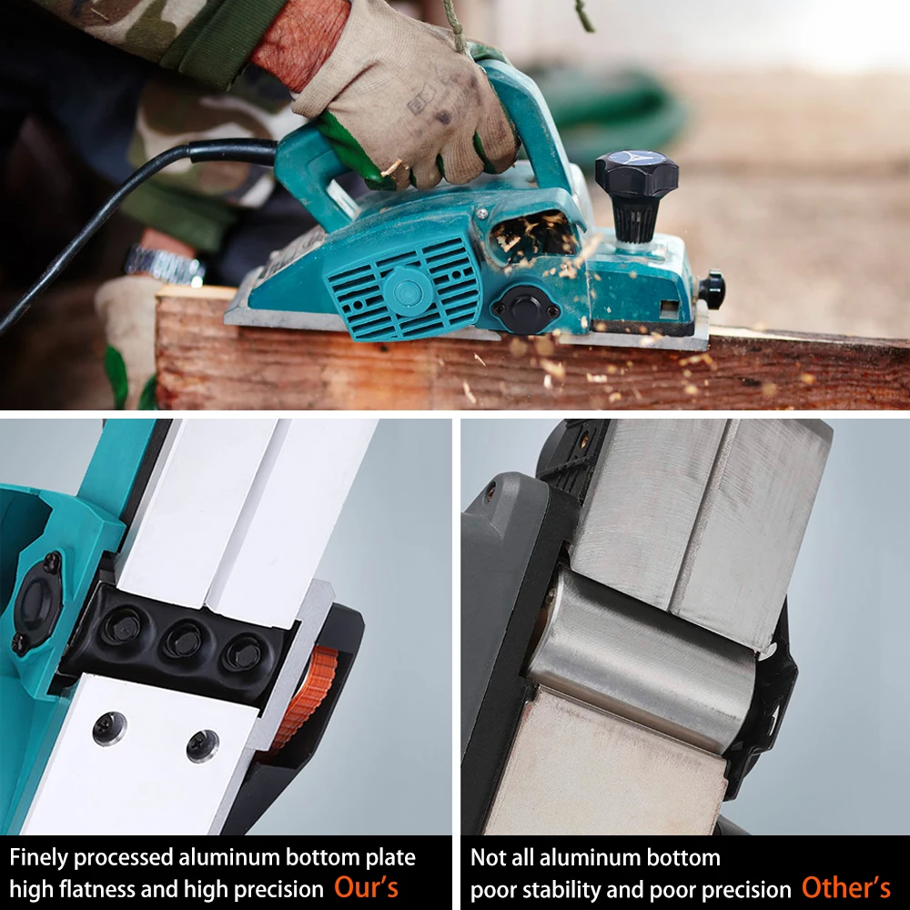 Woodworking Electric Planer 220V Electric Router trimmer Wood Milling Engraving Slotting Portable Handheld Planer 1200W/1600W 5