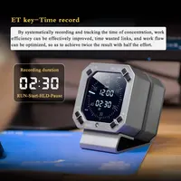 Desktop CNC Simulation Flight Instrument Metal Aviation Sentiment Clock With Timer And Alarm 2