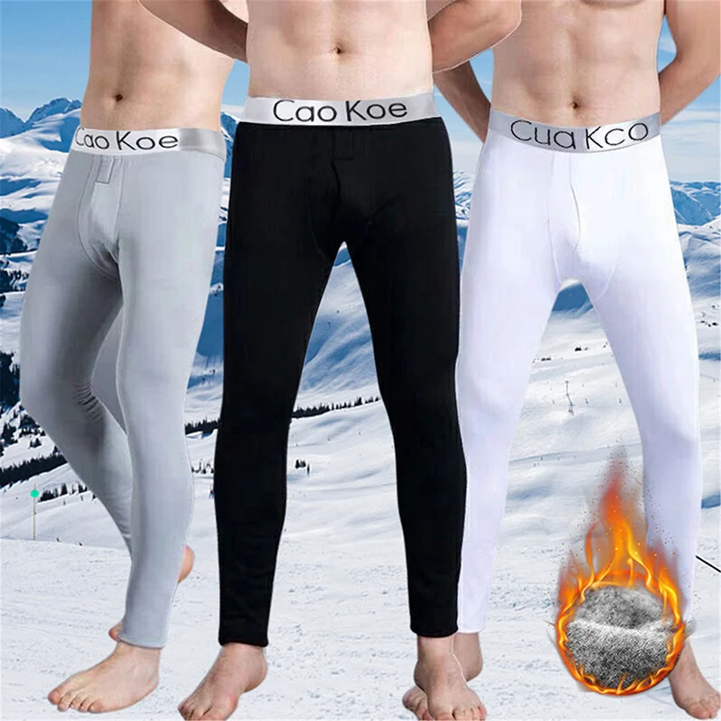 MenThermalUnderwearSkinFriendlyRenderPantWinterWarmLongJohns