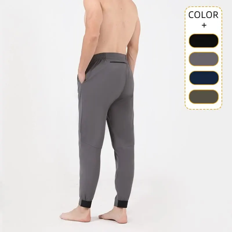 New Casual Feet Pants Woven Nylon Quick-dry Sweatpants Outdoor Riding Running Basketball Exercise Legging Slim-fit Trousers