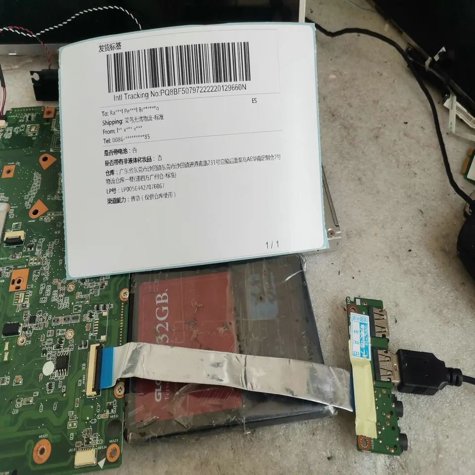 Carte USB - Audio 69N0KAB10F01 pour Asus K53E-SX1254V,X53S,K53E