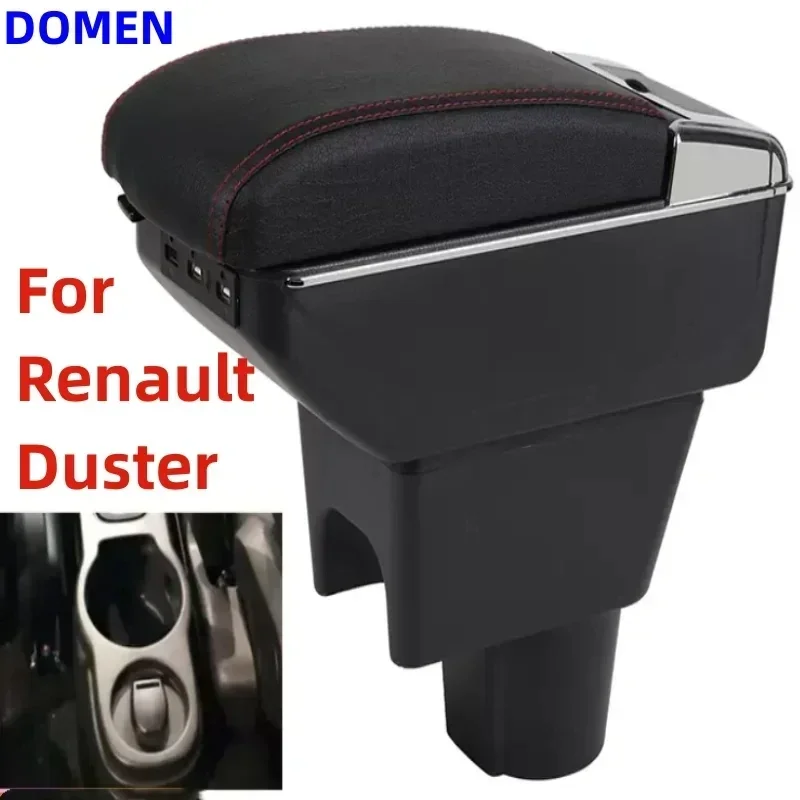 

NEW For Renault Duster Armrest Nissan Terrano 3 Renault oroc Car Armrest box Retrofit Storage box car accessories Interior USB