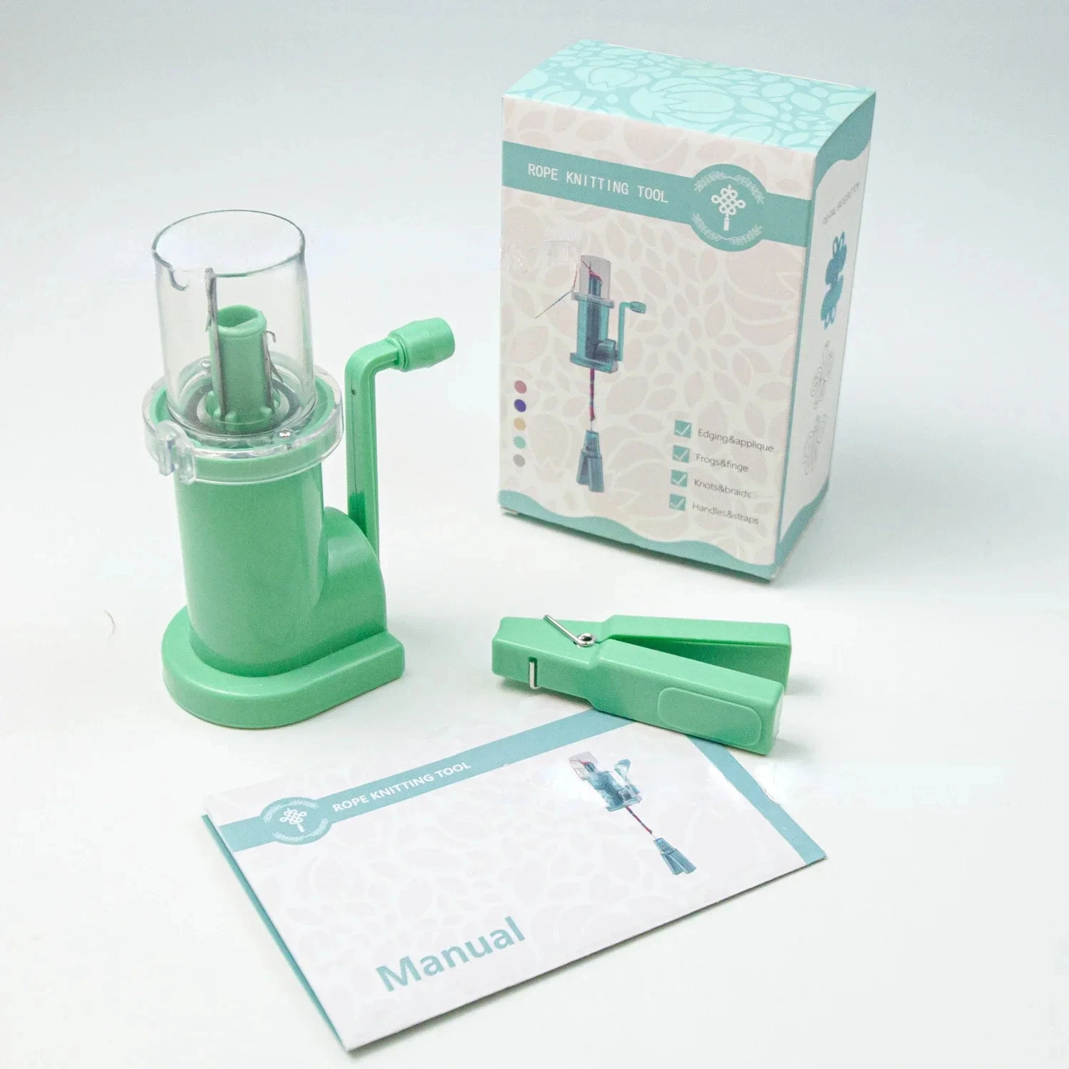 Compact Hand-Operated DIY Braiding and Knitting Tool