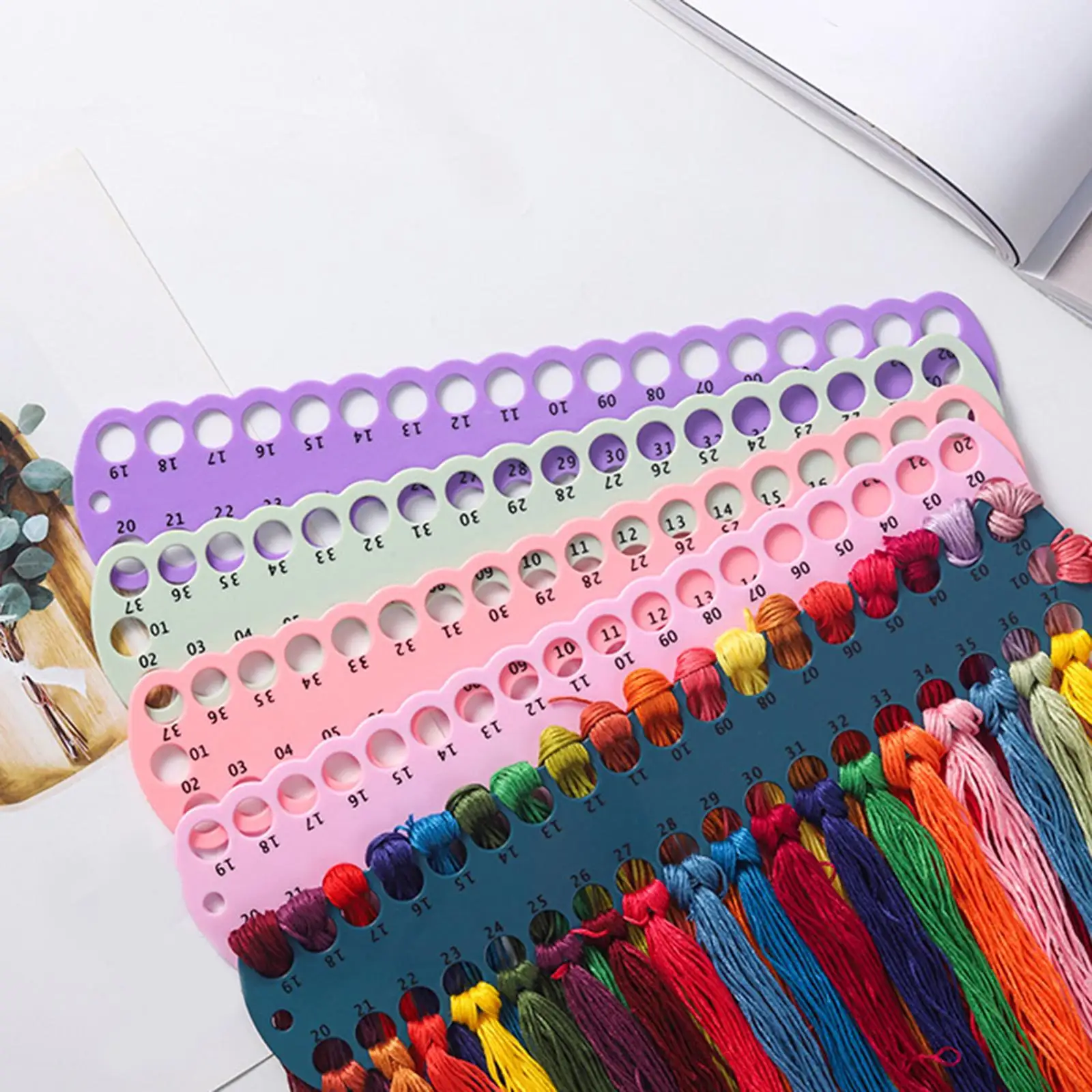 Sewing Floss Thread Organizer Holder Cross Stitch Embroidery Threads DIY  Tool