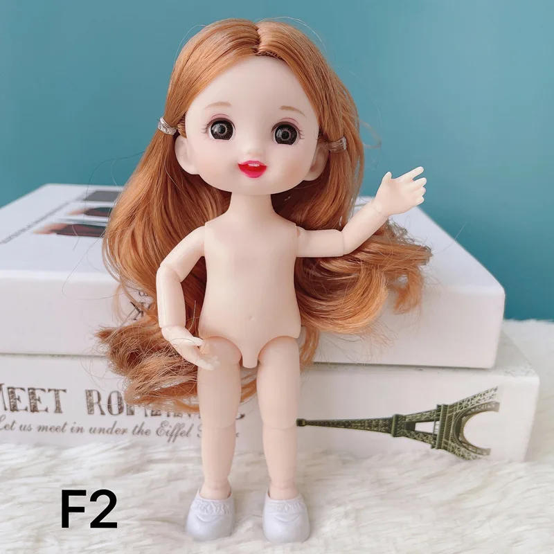 17 CM Mini mignon BJD poupées mode ensemble complet vêtements princesse
